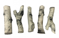 Керамические дрова Береза 5 шт