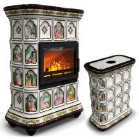 КимрПечь Истра центральный Усадьба (комплектация: Облицовка для топок Ладья-700, Erik-700)