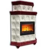 КимрПечь Истра угловой двухъярусный Вишня (комплектация: Облицовка для топки МЛ 700)