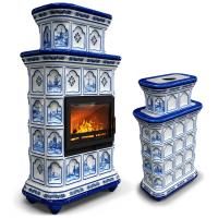 КимрПечь Истра центральный двухъярусный Голландия (комплектация: Облицовка для топок Ладья-700, Erik-700)