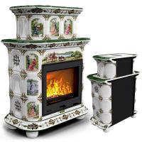 КимрПечь Прованс пристенный двухъярусный Усадьба (топка: Ладья-600) (топка: Ладья-600)