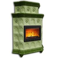 КимрПечь Истра угловой двухъярусный Олива (комплектация: Ладья-700)