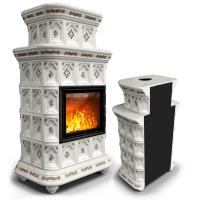 КимрПечь Керамическая печь Истра пристенный двухъярусный Прованс (комплектация: Облицовка для топки МЛ 700)