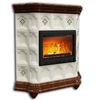 КимрПечь Истра угловой Шоколад (комплектация: Облицовка для топки МЛ 700)