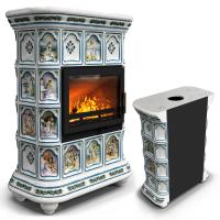 КимрПечь Истра пристенный Фантазия (комплектация: Ладья-600)