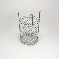 Этажерка 3-х ярусная с бортами (на крючках)