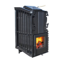 Печь для бани Варвара Терма Каменка мини укороченная глухая дверка