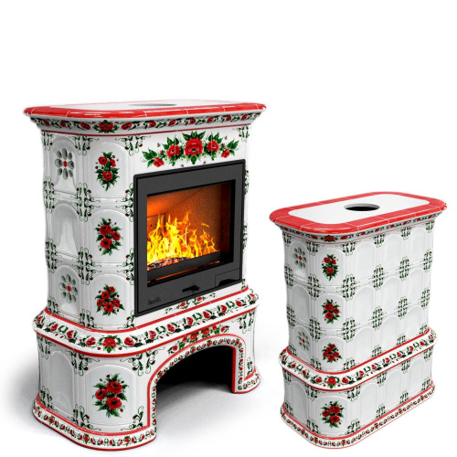 КимрПечь Прованс с дровником центральный Маки (топка: Ладья-700)