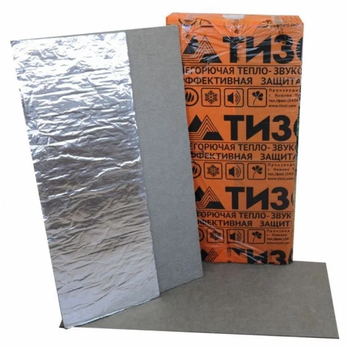 Картон базальтовый фольгированный БВТМ-К 1250х460х10