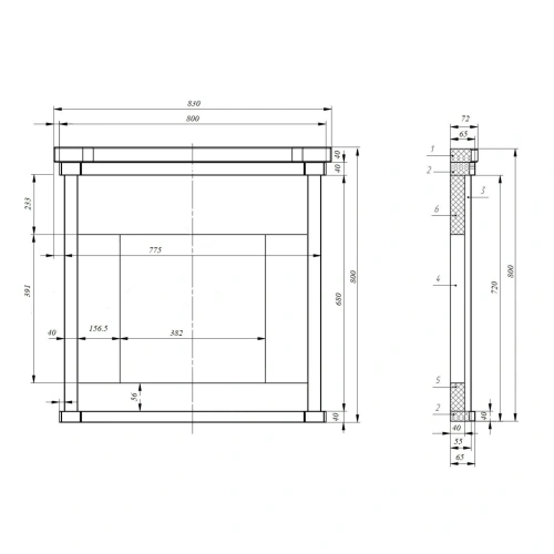 Портал из натурального камня Талькохлорит мини ПроМеталл