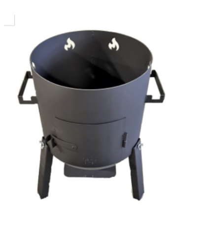 Печь под казан 8-10л. с дверцей