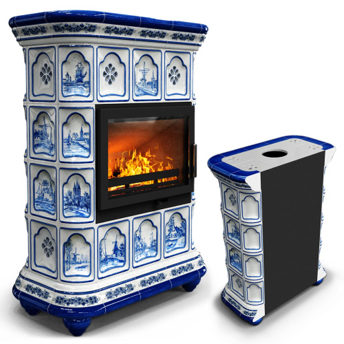 КимрПечь Истра пристенный Голландия (комплектация: Ладья-600)