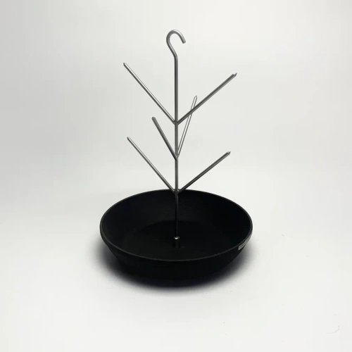 Елочка для тандыра 6 шипов с чугунной сковородкой (крючок) D 21см