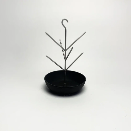 Елочка для тандыра 6 шипов с чугунной сковородкой (крючок) D 21см