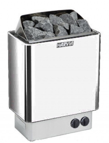 Печь Harvia Trendi KIP80T Steel (7-12м3) электрическая со встроенным пультом