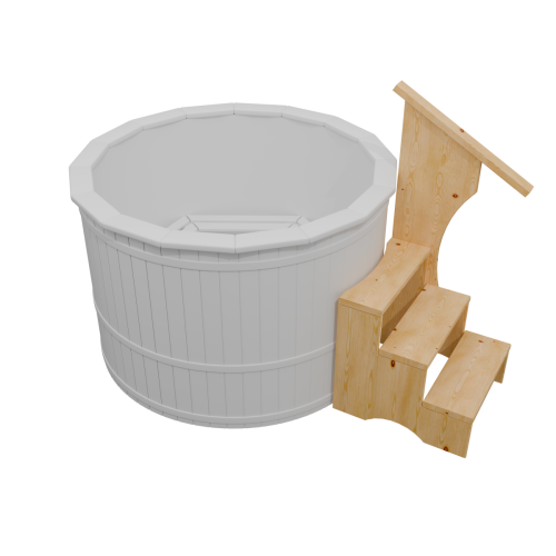 Усиленная лестница с поручнем БОНДАРСПА (BONDARSPA) для купели