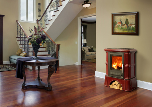 Печь-камин ABX Bavaria K, с кафельным цоколем