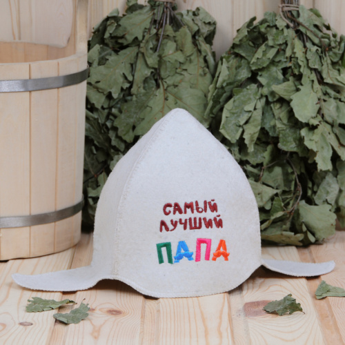Шапка Рушер Буденовка "Самый лучший ПАПА"