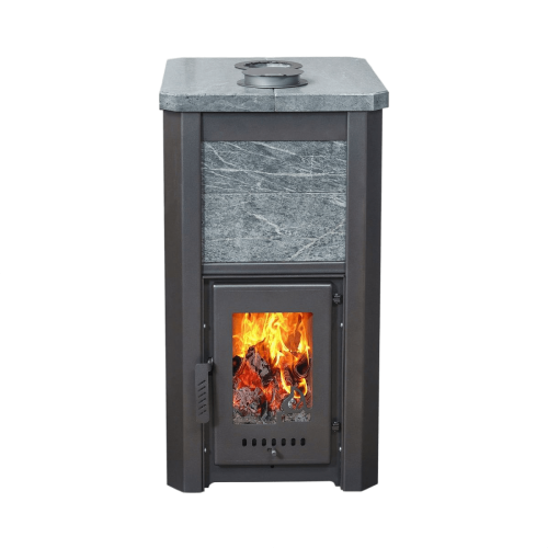 Печь-камин универсальная Варвара Сказка "Дуэт" Талькохлорит