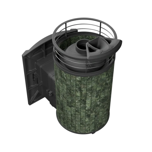 Печь банная «Атмосфера L» ламель+сетка с газовой горелкой ПроМеталл