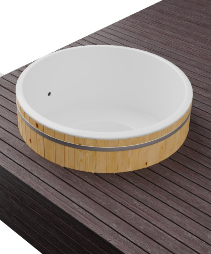 Купель БОНДАРСПА (BONDARSPA) встраиваемая в террасу. Не полное погружение.