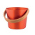 Ведро Rento алюминиевое с бамбуковой ручкой (цвет огненно красный)