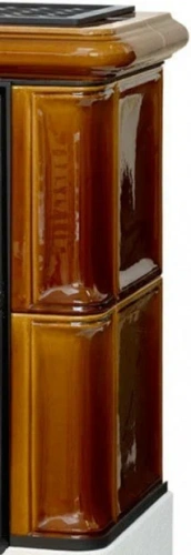 Печь-камин ABX Bavaria LI, с чугунной топкой и белым цоколем