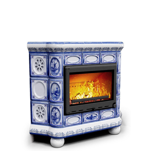 КимрПечь Изразцовый камин Медальон угловой Голландия (топка: Ладья-700)