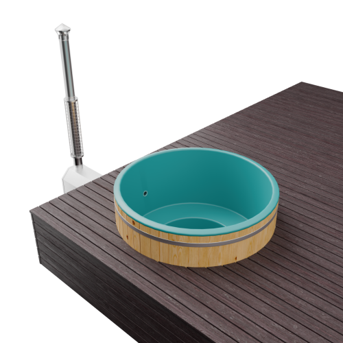 Купель БОНДАРСПА (BONDARSPA) встраиваемая в террасу. Не полное погружение.