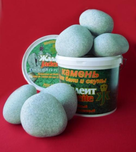 Камень для бань и саун Жадеит шлифованный ХакасИнтерСервис