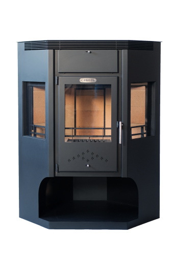 Печь-камин НМК стальная "Сибирь" 15 кВт